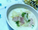 キャベーコンのＭＩＳＯスープ♪作り方5写真