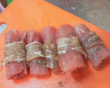 ~セージが香る~豚ヒレ肉の生ハム巻き焼き作り方3写真