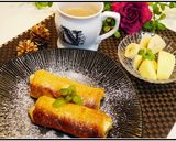 簡単バナナ入りフレンチロール巻き風作り方10写真