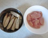 とろ～りあんのささ身と根菜の煮物作り方1写真