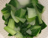 カニカマと青梗菜のおひたし＊ごま油和え作り方2写真