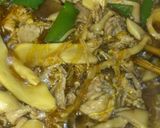 簡単 沖縄産きのこ＆豚肉の春雨炒め作り方10写真