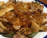 簡単 沖縄産きのこ＆豚肉の春雨炒め作り方11写真