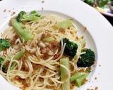 カラスミとブロッコリーのペペロンチーノ作り方6写真