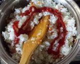 オムライス、チリソースを加えました！作り方6写真