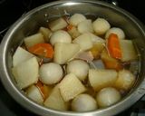 根菜と鶏もも肉の煮物作り方2写真
