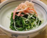 朝ごはんに♪混ぜ込みわかめ★水菜の和え物作り方3写真