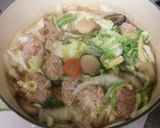 鶏団子と白菜の煮物作り方5写真