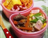 お弁当にベーコンとコーン入りポテトサラダ作り方6写真