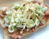 椎茸の軸×葱の醤油麹おかかトースト作り方6写真