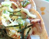 椎茸の軸×葱の醤油麹おかかトースト作り方8写真