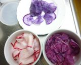 簡単☆菜食弁当彩りに♪紫大根の酢の物　作り方4写真