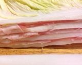 白菜と豚バラ肉の和風豆乳ミルフィーユ作り方5写真