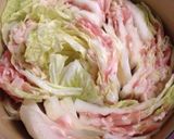 白菜と豚バラ肉の和風豆乳ミルフィーユ作り方6写真