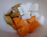 大根とにんじんとごぼう天の煮物作り方1写真