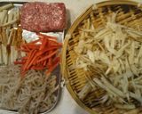 きんぴら ひき肉入り~作り方1写真