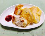 チーズが入った柔らか胸肉のピカタ♪作り方5写真
