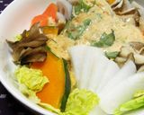 ごま味噌マヨネーズで蒸し野菜作り方5写真