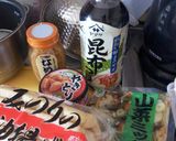 炊飯器で！なめたけと焼鳥缶の炊き込みご飯作り方1写真