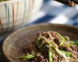 切干大根とせりと牛小間の炒め煮。作り方4写真