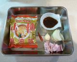 麺屋武蔵風特製インスタント醤油ラーメン♪作り方1写真