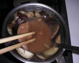 なすとベーコンの味噌スープ作り方3写真