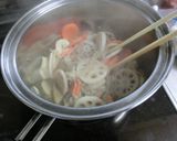れんこんとにんじんとエリンギのすき焼き風作り方3写真