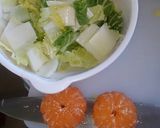 余った白菜とみかんで、簡単フルーツサラダ作り方1写真