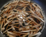 旨！ごぼうと牛肉の玉子とじ作り方2写真