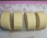 市販ロールケーキでラインキャラケーキ♪作り方1写真