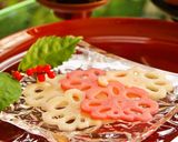お節やお祝いに♡鮮やか紅白酢レンコン作り方6写真
