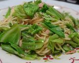 春キャベツとツナ缶のパスタ作り方4写真