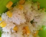 しらすとコーンの焼きおにぎり作り方1写真