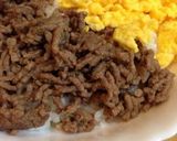 残った合挽きで、そぼろ丼♪作り方4写真