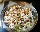 鱈とキャベツときのこのフライパン蒸し作り方4写真