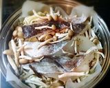 鱈とキャベツときのこのフライパン蒸し作り方5写真