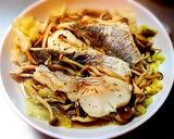 鱈とキャベツときのこのフライパン蒸し作り方10写真