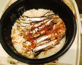 ししゃもと三つ葉の炊き込み御飯作り方5写真