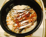 ししゃもと三つ葉の炊き込み御飯作り方5写真
