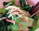 カニカマと青梗菜のおひたし＊ごま油和え作り方4写真