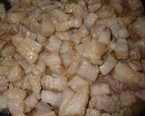 煮込２０分✿豚バラでやわらか味噌煮豚作り方2写真
