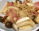 【簡単】きのことベーコンのバターソテー作り方5写真