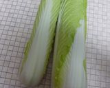 ふとねぎとたけのこ白菜のみそ汁作り方1写真