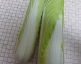ふとねぎとたけのこ白菜のみそ汁作り方1写真