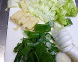 ふとねぎとたけのこ白菜のみそ汁作り方3写真