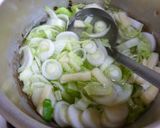 ふとねぎとたけのこ白菜のみそ汁作り方4写真