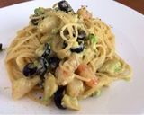 15分☆アボカドとエビのクリームパスタ作り方8写真