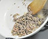 れんこんとひき肉のおかかきんぴら作り方3写真