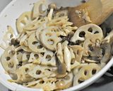 れんこんとひき肉のおかかきんぴら作り方4写真