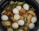 炊飯器で！なめたけと焼鳥缶の炊き込みご飯作り方2写真